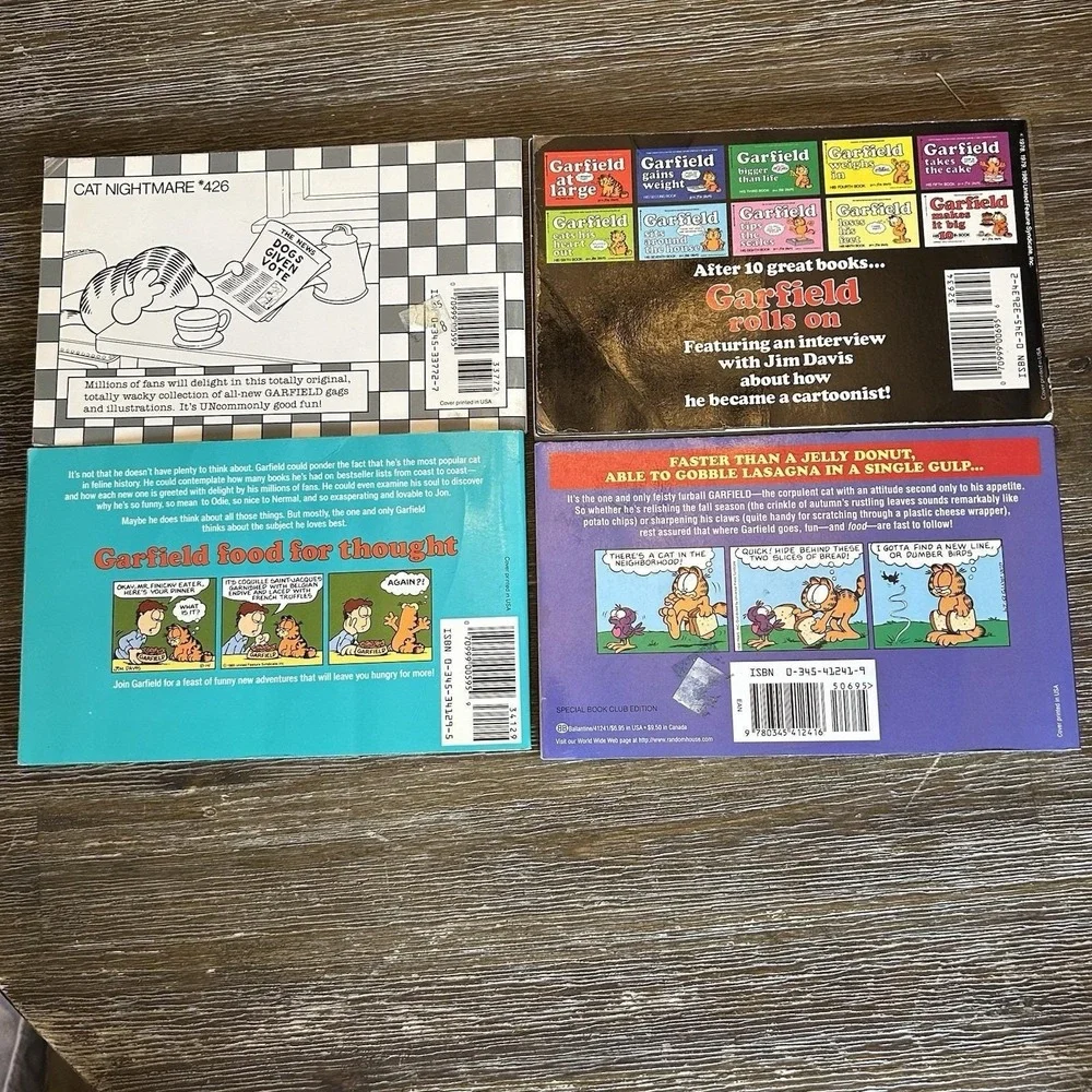 Vintage Garfield Paperbacks - Lot Of 4 Books‎ 11, 13, 31, Unabridged 1978